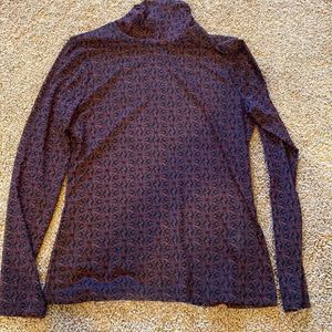 WHBM sheer turtleneck top NWOT size M
